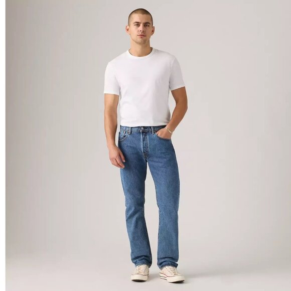 501® Original Fit Men's Blue Denim Jeans size 32x34 - Picture 1 of 8